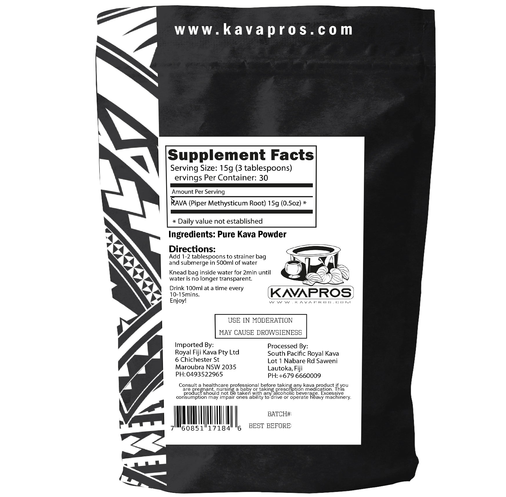 KAVA PROS VULA 500G